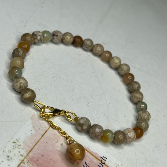 Brown Jasper Bracelet with clasp - Picture 1 of 2